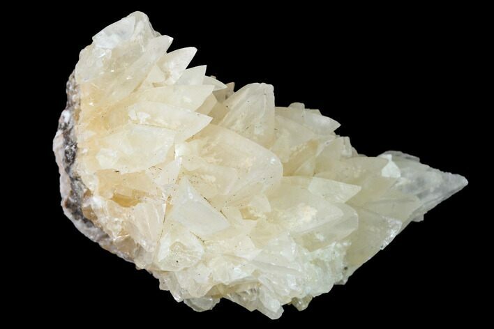 Fluorescent Calcite Crystal Cluster on Barite - Morocco #141015